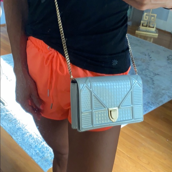 Authentic Christian Dior clutch with chain strap - Picture 7 of 9